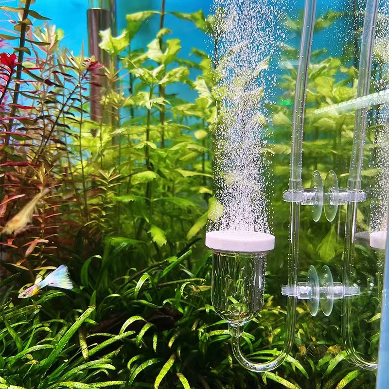 Aquarium Marine Sand - 1Set Glass Air Pump Sand Stone