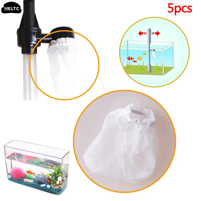 Aquarium Marine Sand - 5Pc Aquarium Siphon Filter Bags Fish