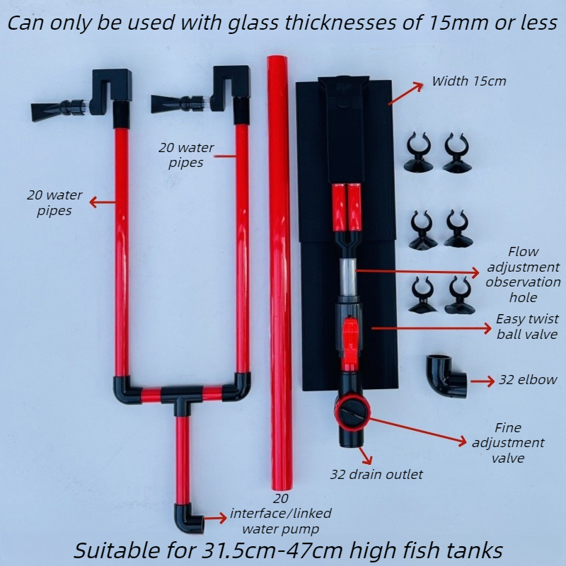 Siphon Aquarium Filter Double  - огляд і ціна Marine Aquarium Overflow