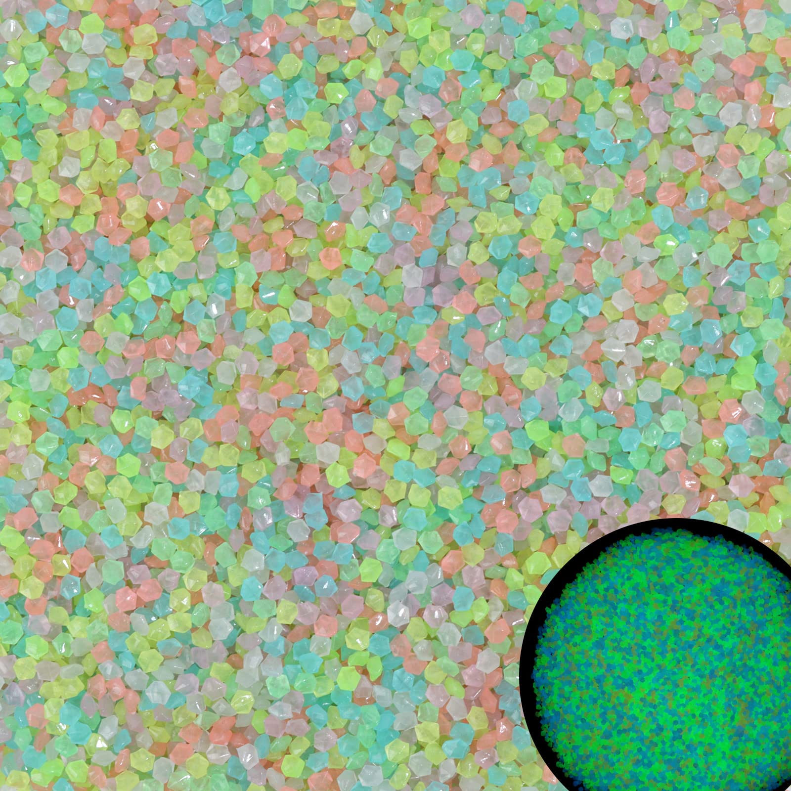 1000Pcs Luminous Sand Glow In  - огляд і ціна Aquarium Marine Sand