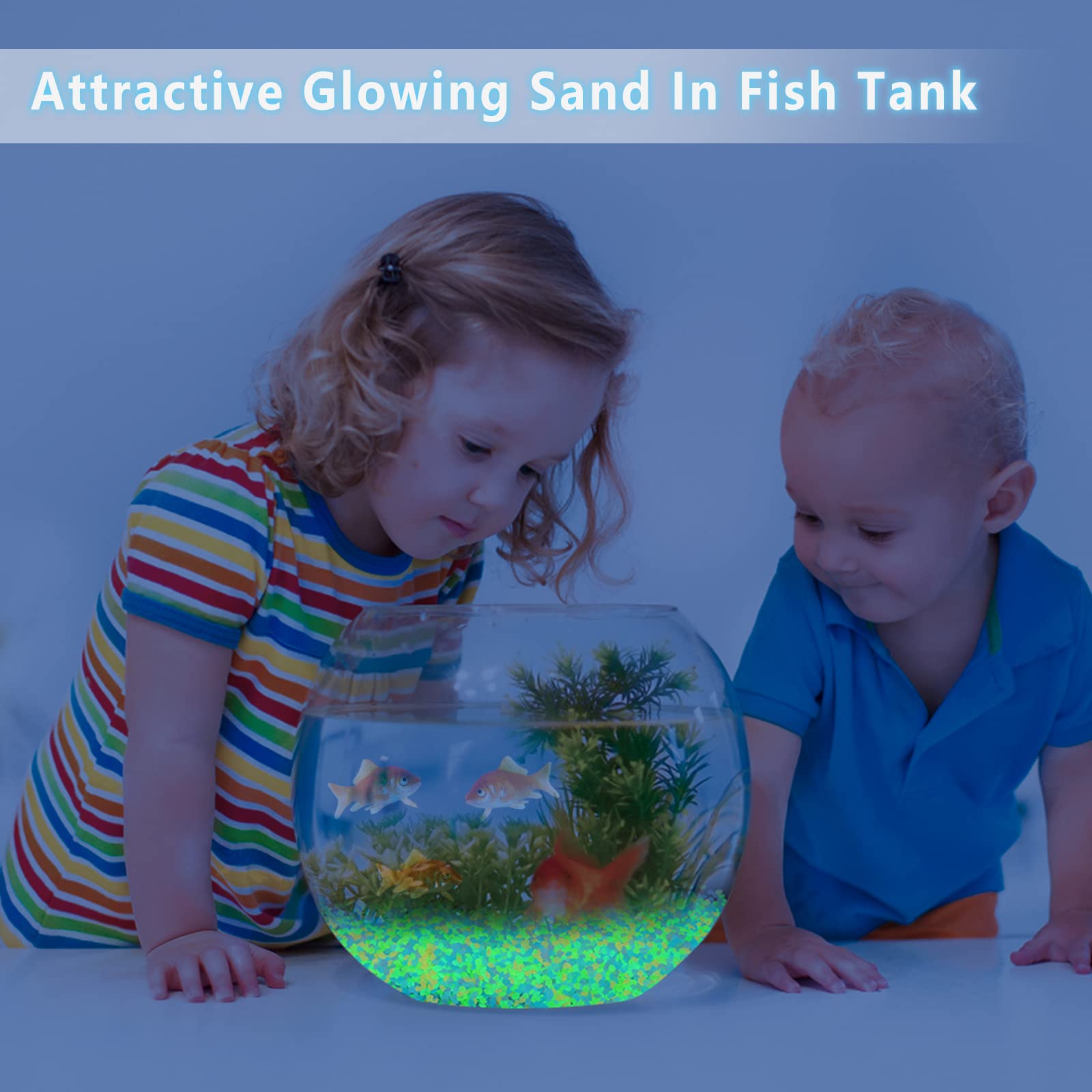 1000Pcs Luminous Sand Glow In  - огляд і ціна Aquarium Marine Sand