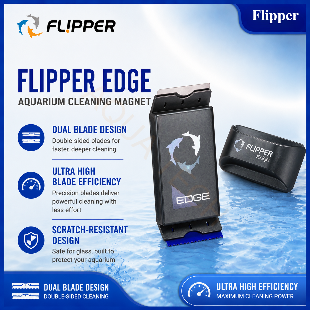 Flipper Edge Standard Max 2 in - огляд і ціна Marine Aquarium Glass Cleaner