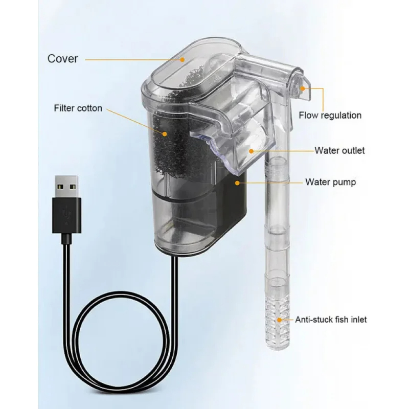 New Suspended Filter For Fish  - огляд і ціна Marine Aquarium Overflow