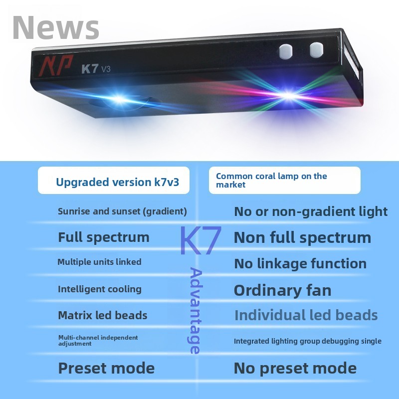 Noo-Psyche K7 Pro V4 WiFi Full - огляд і ціна Marine Aquarium Reef